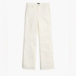 J. Crew White Wide-leg Crop Jean